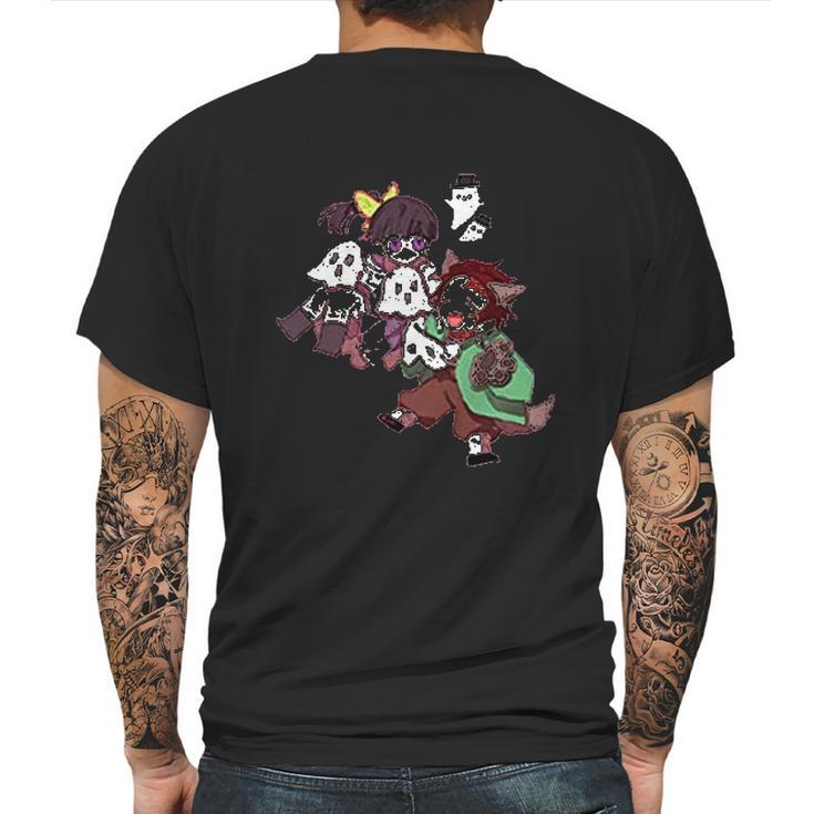 Demon Slayer Chibi Illustration Mens Back Print T-shirt