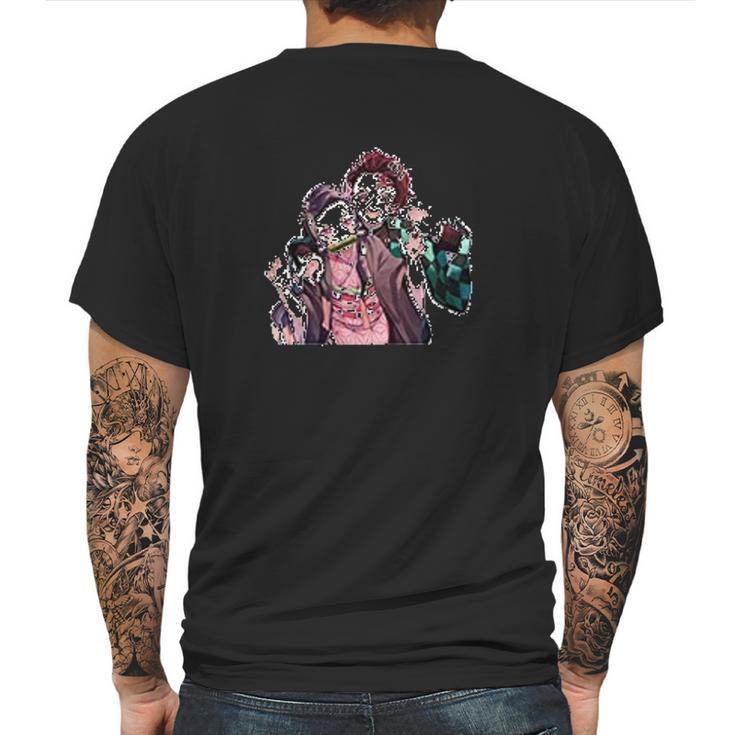 Demon Slayer Kimetsu No Yaiba Sliblings Mens Back Print T-shirt