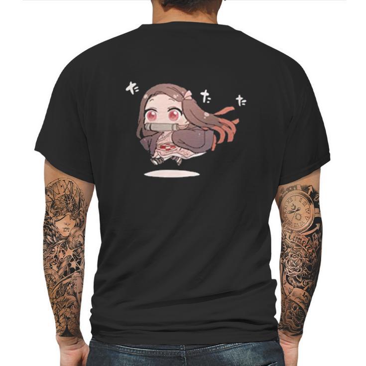 Demon Slayer Little Girl Mens Back Print T-shirt