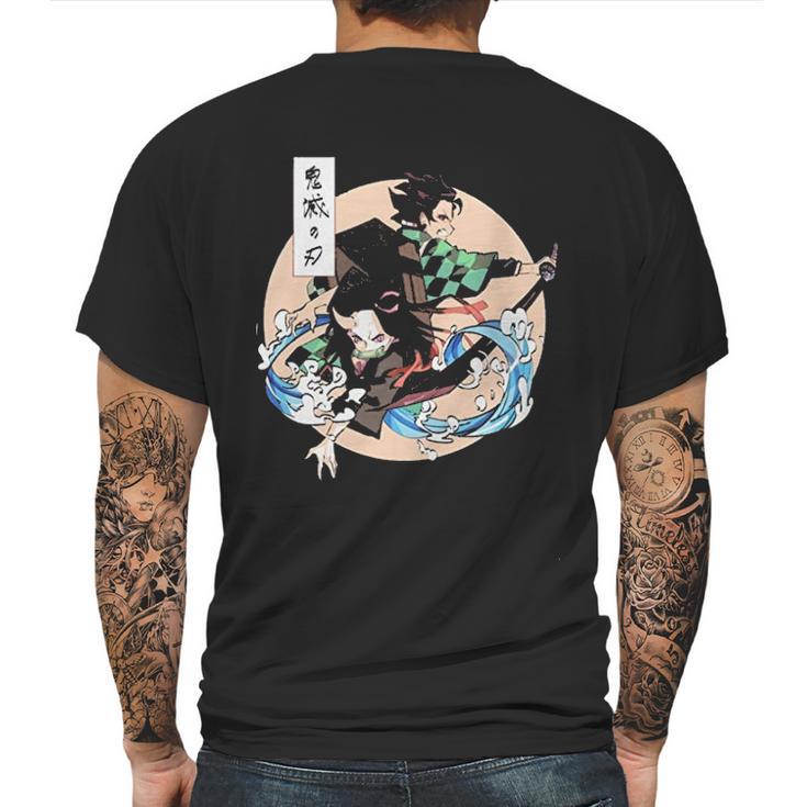 Demon Slayer Over The Moon Mens Back Print T-shirt