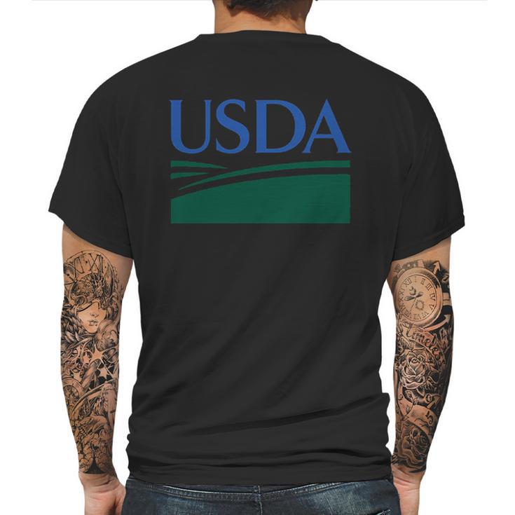 Department Of Agriculture Usda Classic Logo Mens Back Print T-shirt