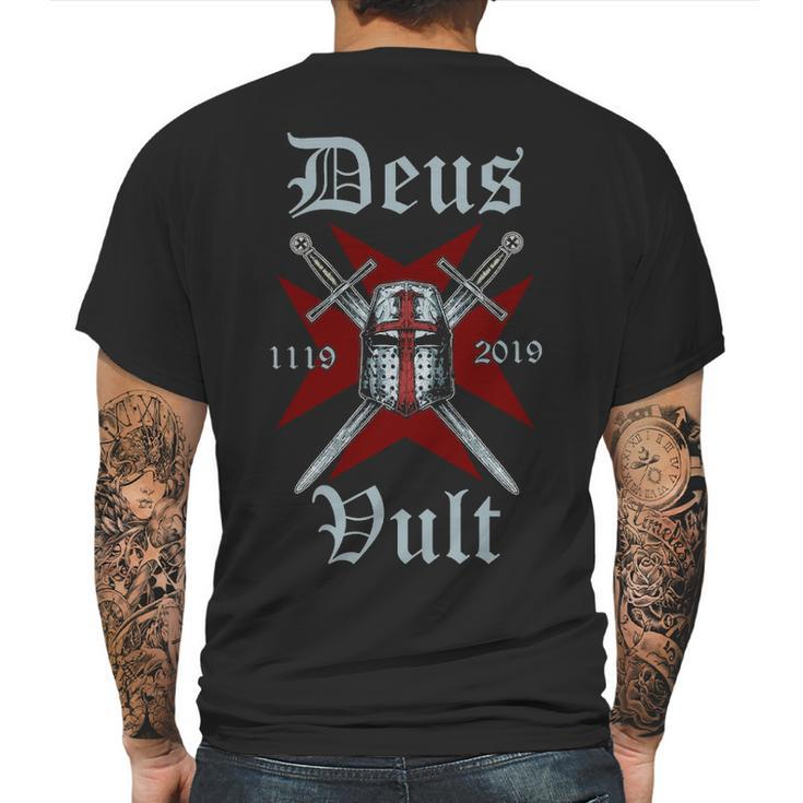 Deus Vult 1119 Mens Back Print T-shirt