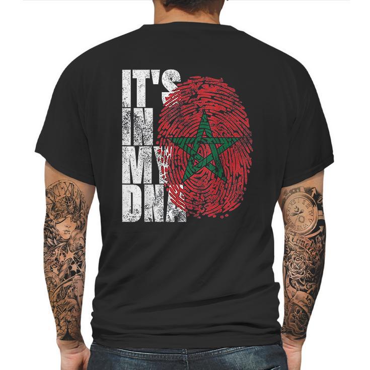 It Is In My Dna Moroccan African Gifts Moorish Morocco Flag Mens Back Print T-shirt