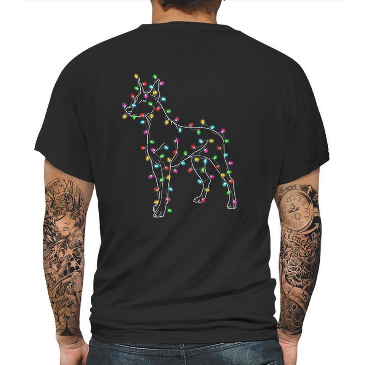 Doberman Pinscher Dogs Mens Back Print T-shirt