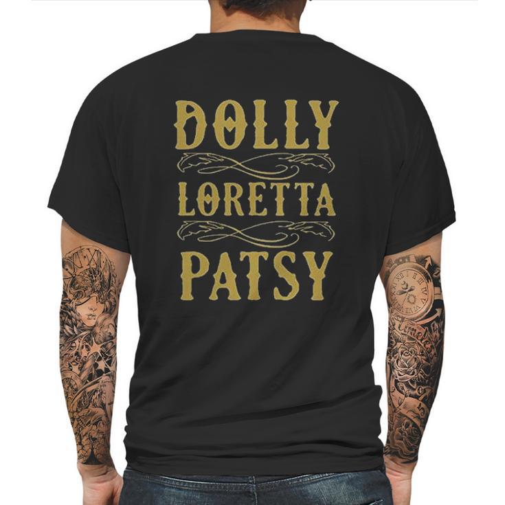 Dolly Loretta Patsy Female Singers Country Mens Back Print T-shirt