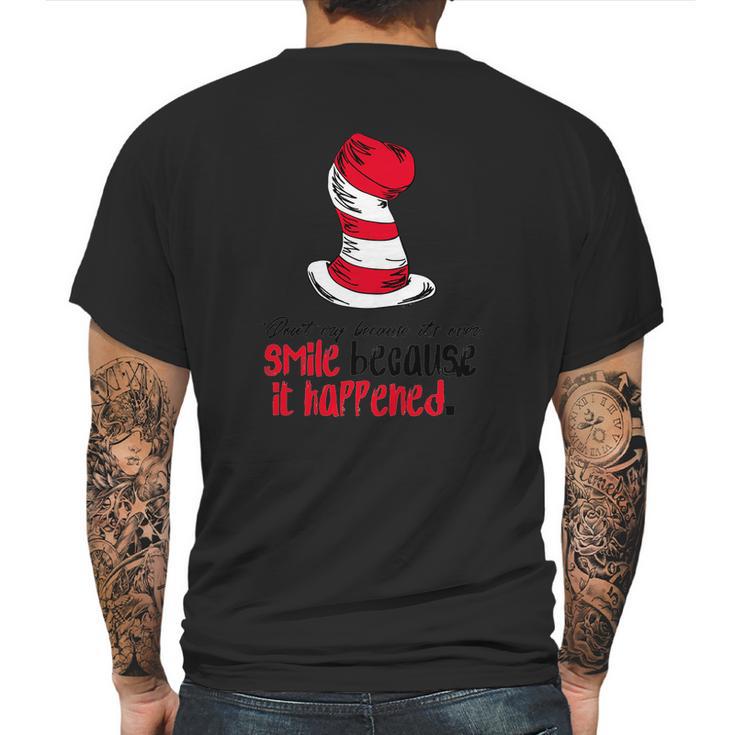 Dr Seuss - Smile Because It Happened Mens Back Print T-shirt