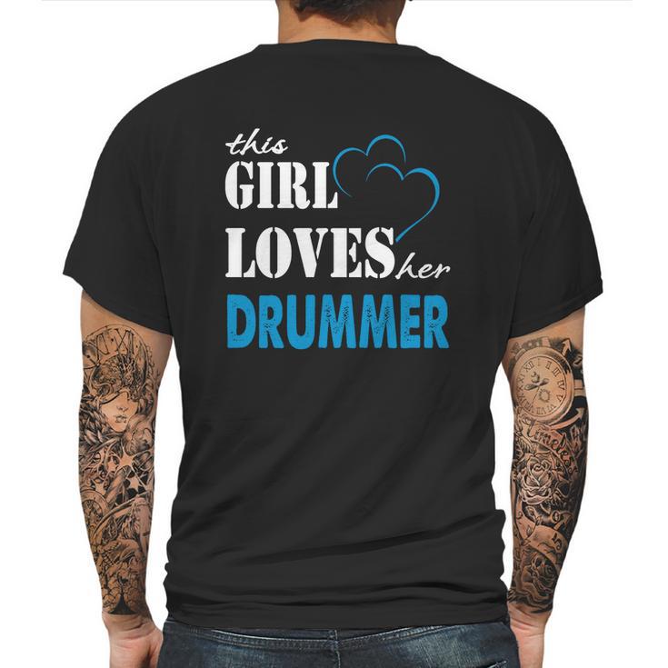 Drummer This Girl Love Her Drummer - Teefordrummer Mens Back Print T-shirt