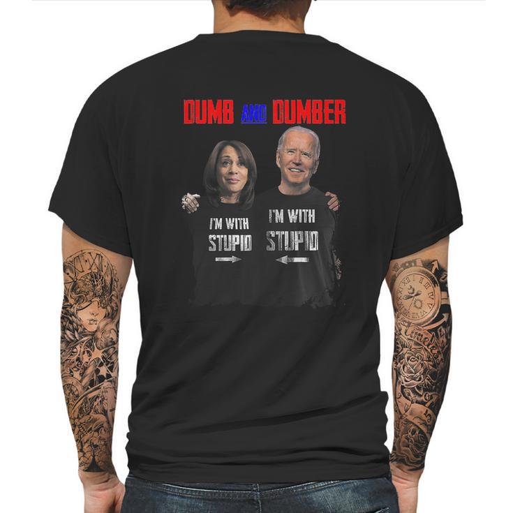 Dumb And Dumber Biden Mens Back Print T-shirt