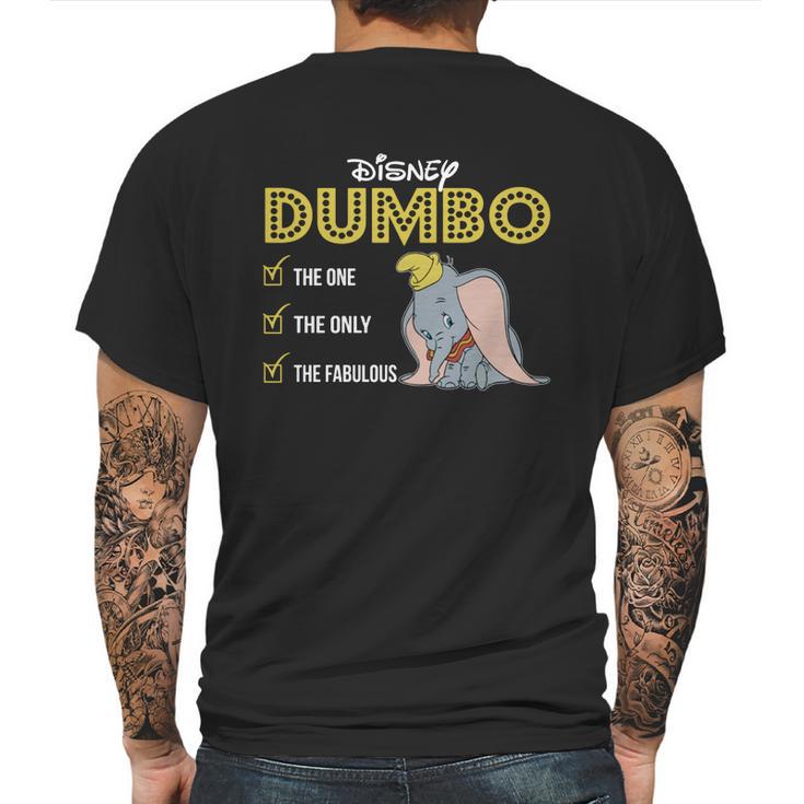 Dumbo The One The Only The Fabulous Mens Back Print T-shirt