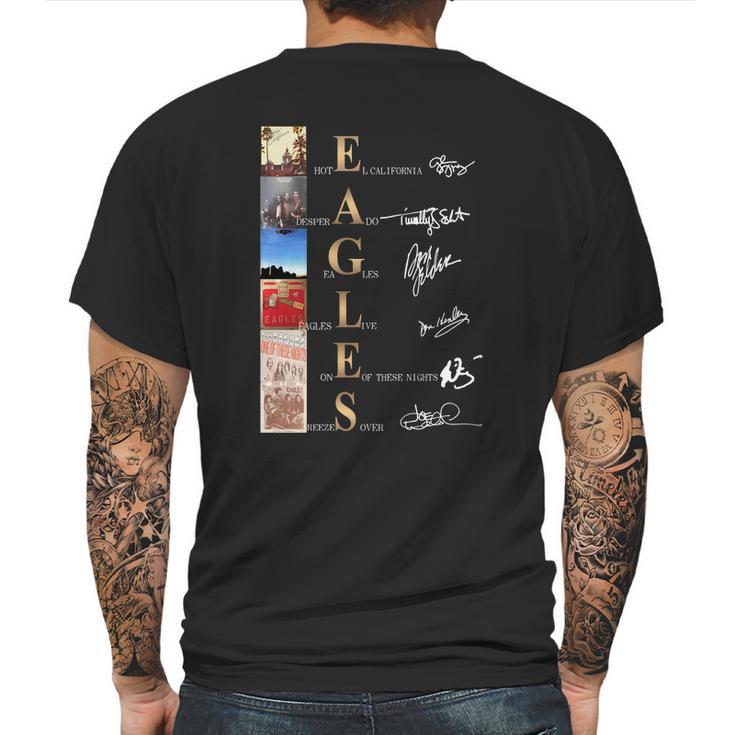 Eagles Band Albums Signatures Shirtn Mens Back Print T-shirt