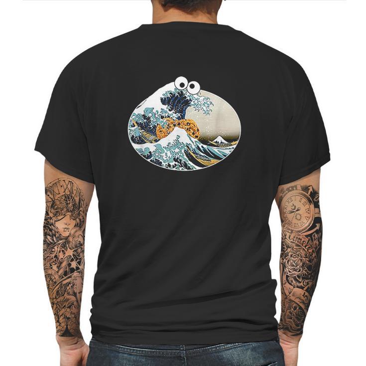 Eating Wave Off Kanagawa Mens Back Print T-shirt