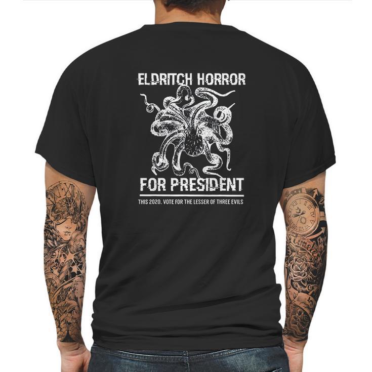 Eldritch Horror Halloween Mens Back Print T-shirt