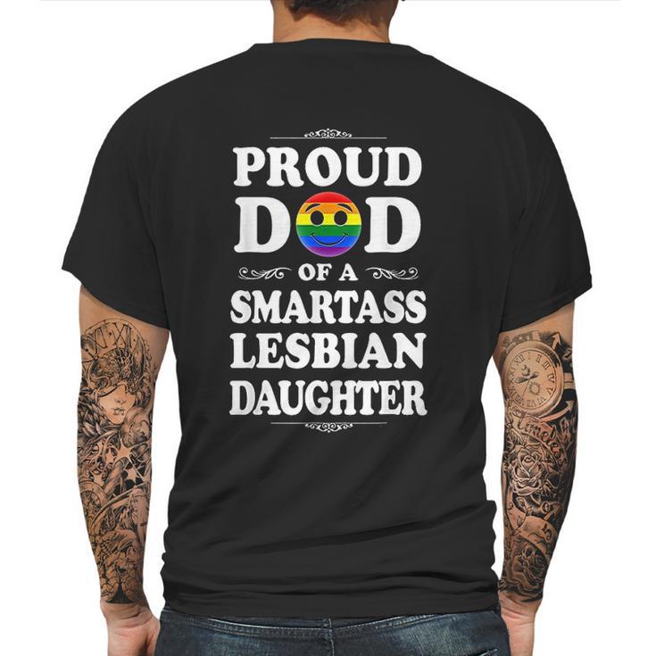 Emoji Proud Dad Fathers Day Dad Birthday Gifts Mens Back Print T-shirt