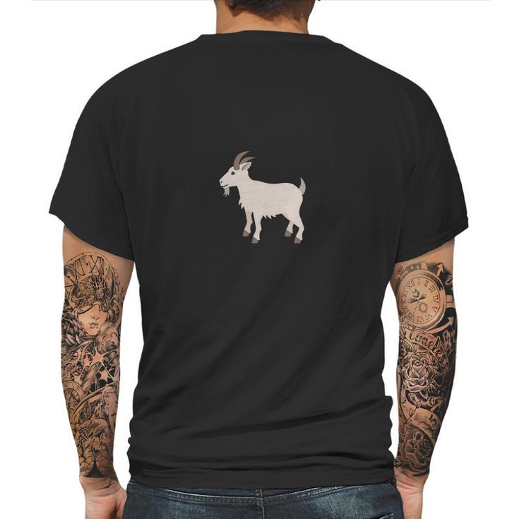 Emoji T-Shirt Goat Emoticon Farm Animal Mens Back Print T-shirt