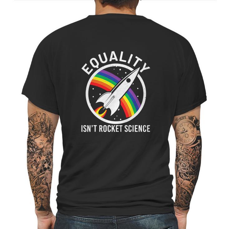 Equality Is Lgbt Ally Homo Pride Month Graphic Design Printed Casual Daily Basic Mens Back Print T-shirt