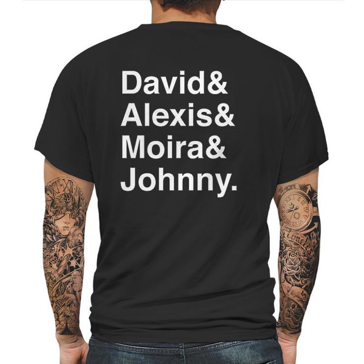 Ew David Alexis Moira Rose Merchandise Black Mens Back Print T-shirt