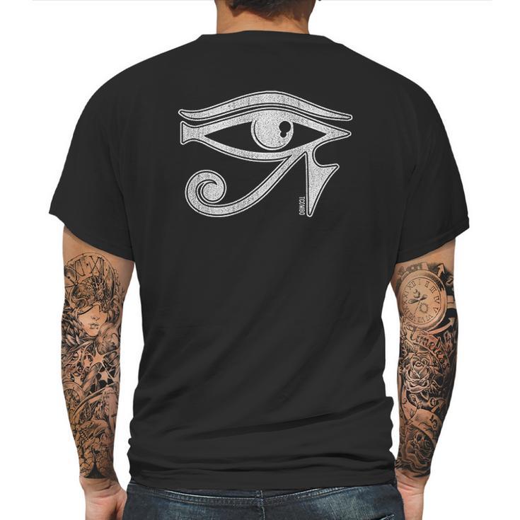 Eye Of Horus Symbol Mens Back Print T-shirt