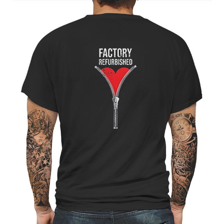 Factory Refurbished Heart Surgery Zipper Club Fake Pocket Mens Back Print T-shirt