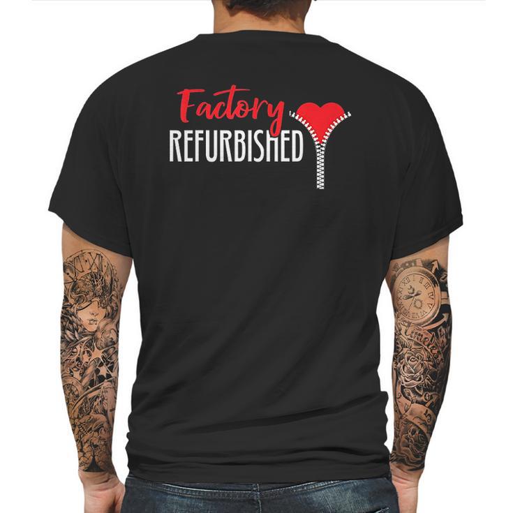 Factory Refurbished Open Heart Bypass Surgery Zipper Mens Back Print T-shirt