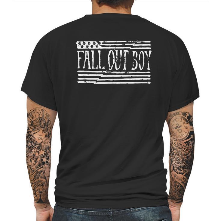 Fall Out Boy Split Flag Mens Back Print T-shirt