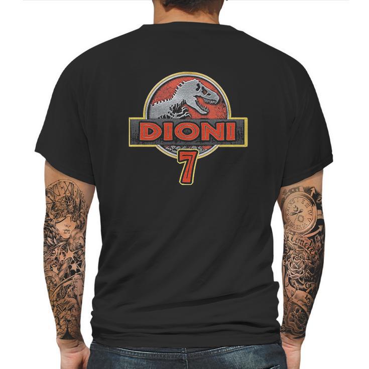 Family Personalize Jurassic Park Birthday Mens Back Print T-shirt