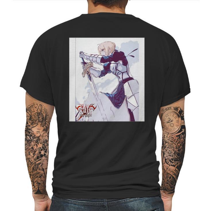 Fate Series Fatestay Night Saber SketchShirt S997 Mens Back Print T-shirt