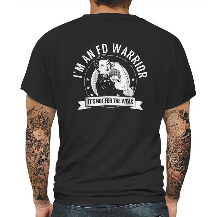 Fd Warrior Nftw  Fibrous Dysplasia Awareness Mens Back Print T-shirt