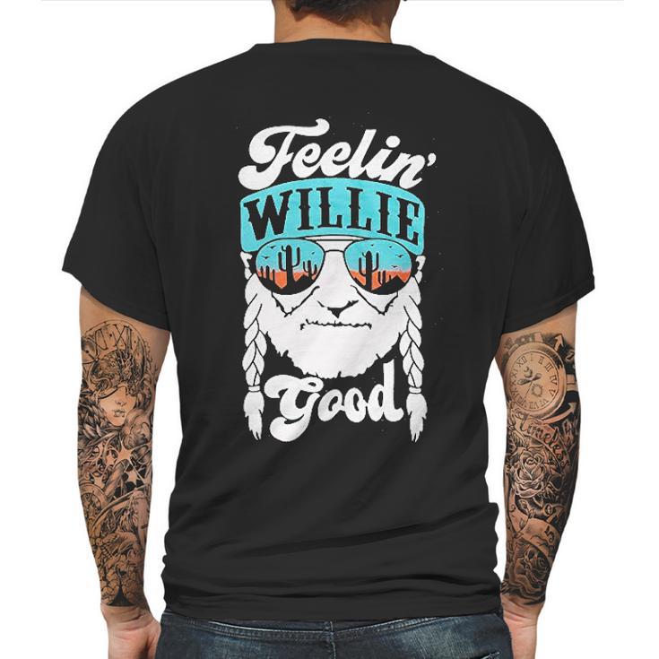 Feeling Willie Good Letter Printed Graphic Mens Back Print T-shirt