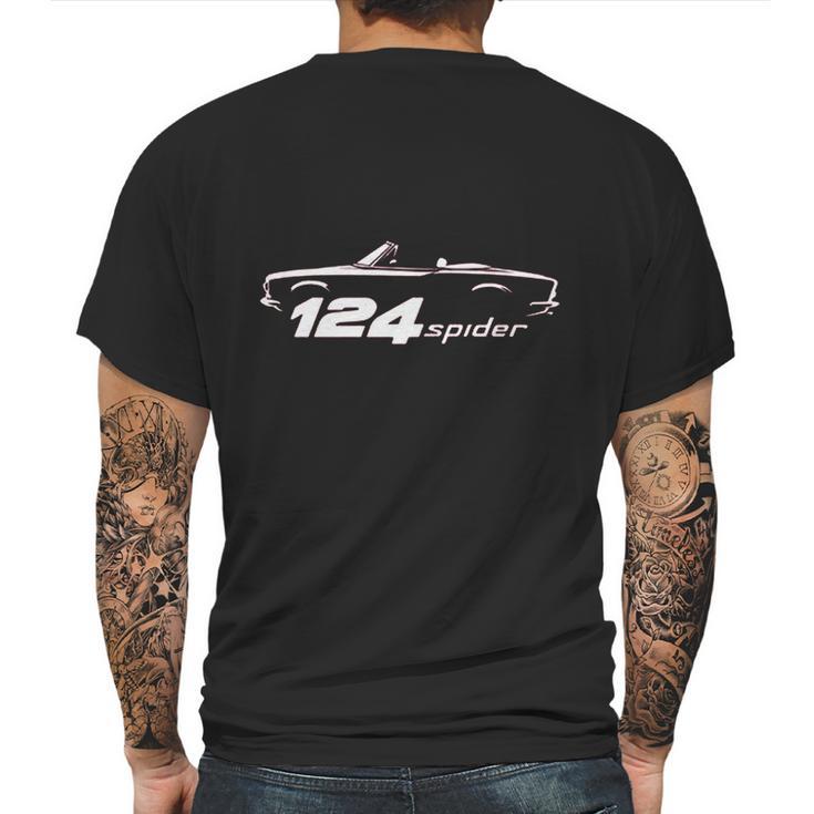 Fiat 124S Spider Mens Back Print T-shirt