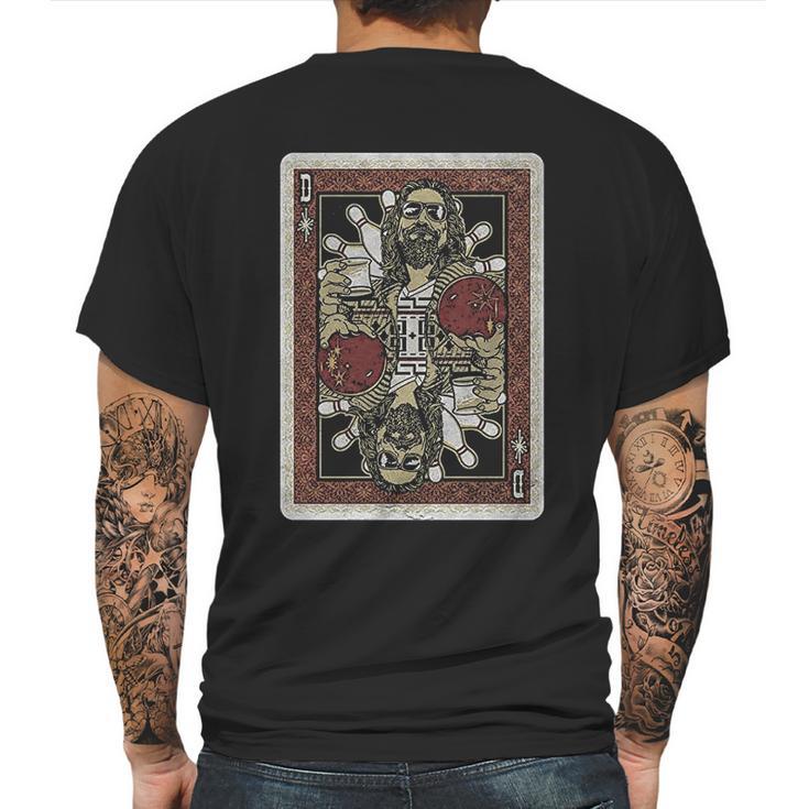 Fifth Sun Mens The Big Lebowski Dude Playing Card Mens Back Print T-shirt