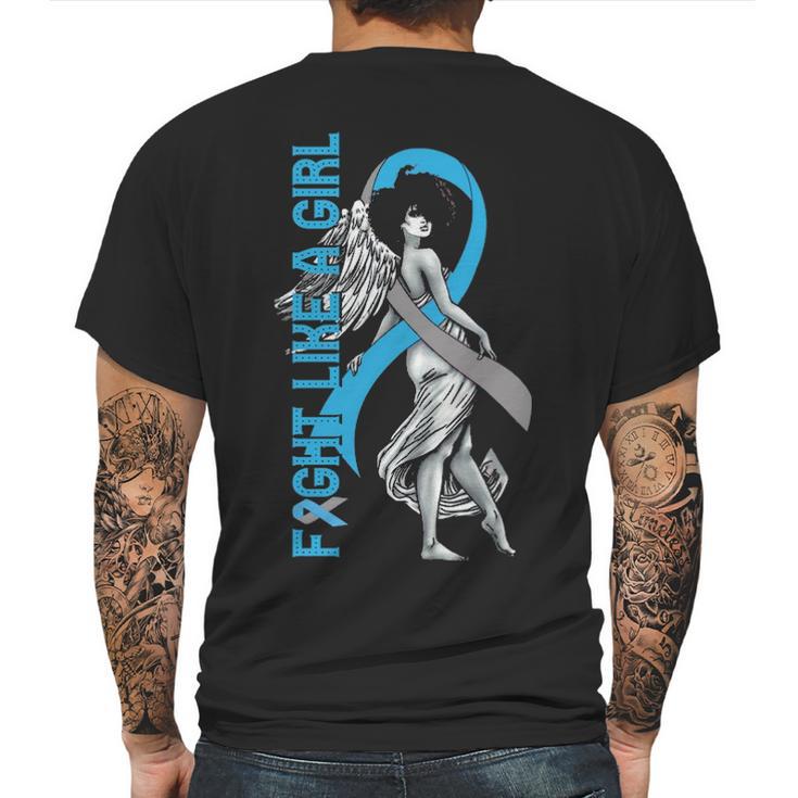 Fight Like A Diabetes Girl Mens Back Print T-shirt