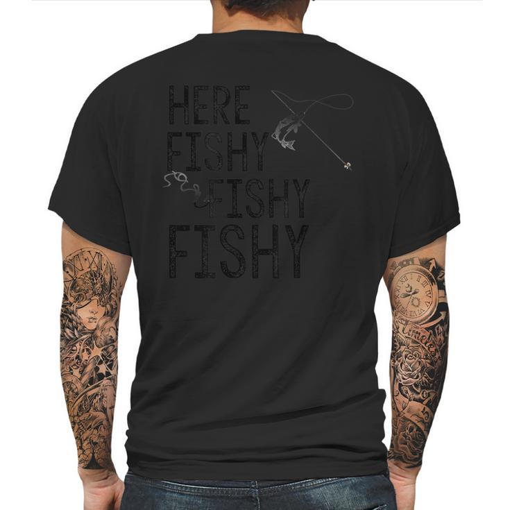 Fishing Fishy Fishy Hunting Fly Ice Deepwater T Mens Back Print T-shirt