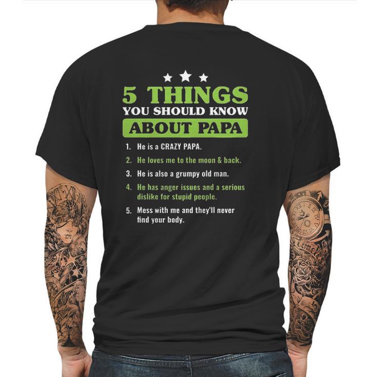 Five Things You Should Know About Papa Special 2022 Gift Mens Back Print T-shirt