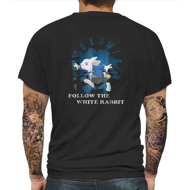 Follow The White Rabbit Mens Back Print T-shirt