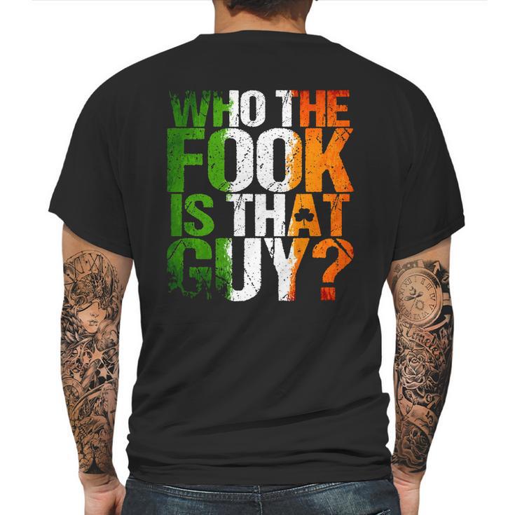 Who The Fook Is That Guy T Shirt For Boxing Mens Back Print T-shirt