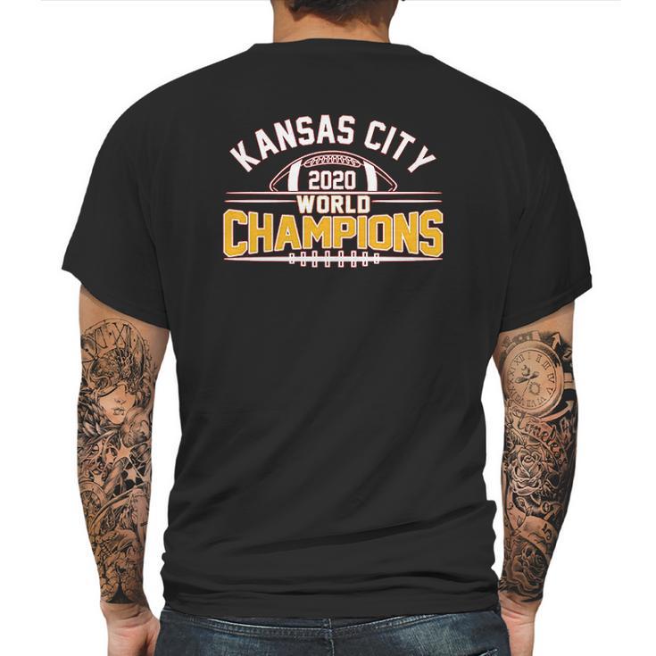 Football Fans World Champions Championship Mens Back Print T-shirt