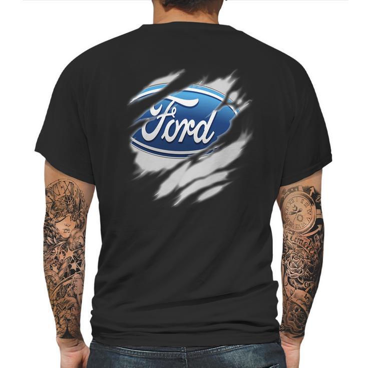 Ford Motor Mens Back Print T-shirt