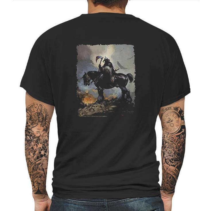 Frank Frazetta Art Death Dealer Barbarian Horror Graphic Mens Back Print T-shirt