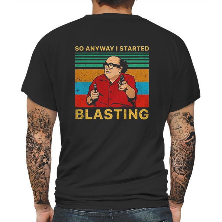 Frank Reynolds So Anyway I Started Blasting Vintage Mens Back Print T-shirt