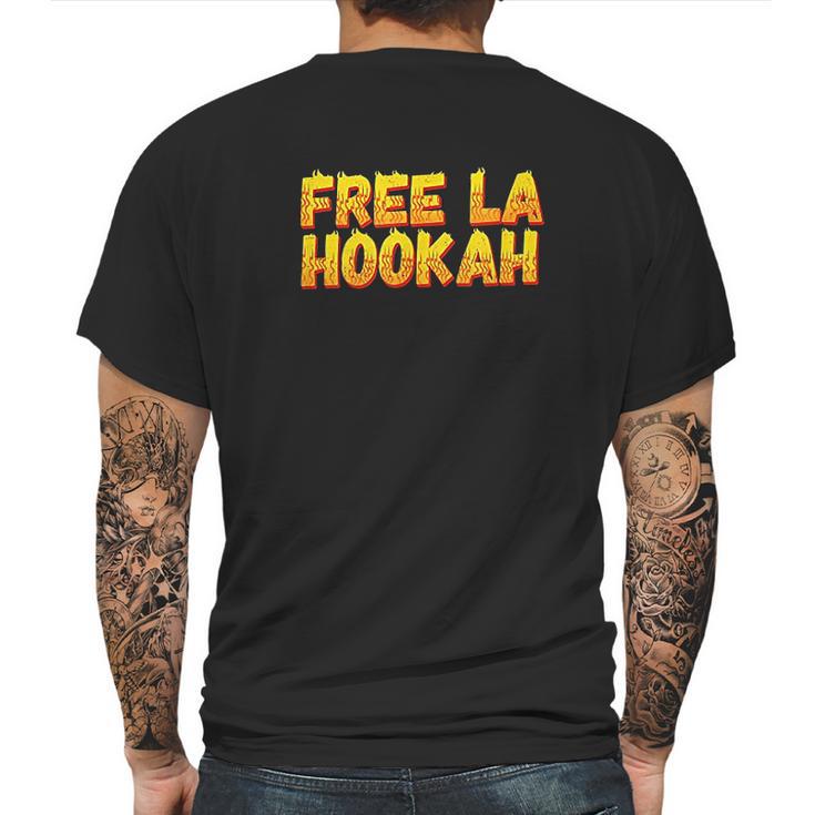 Free La Hookah Mens Back Print T-shirt