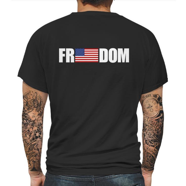 Freedom Simple Logo Mens Back Print T-shirt