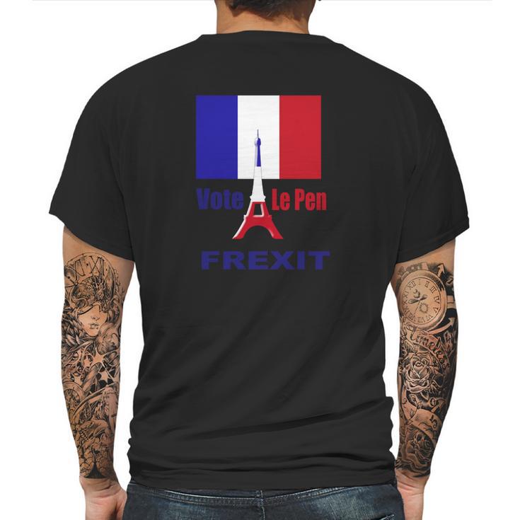 Frexit Le Pen Mens Back Print T-shirt