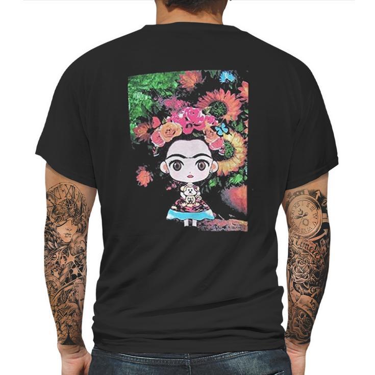 Frida Kahlo Mexico Mens Back Print T-shirt