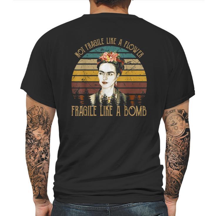 Frida Kahlo Retro Vintage Mens Back Print T-shirt