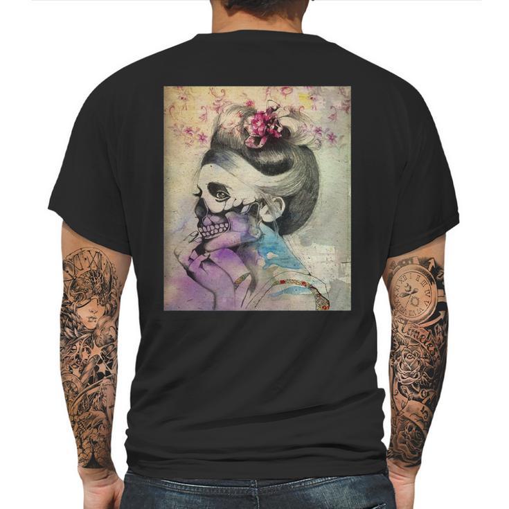 Frida Kahlo Skeleton Mens Back Print T-shirt