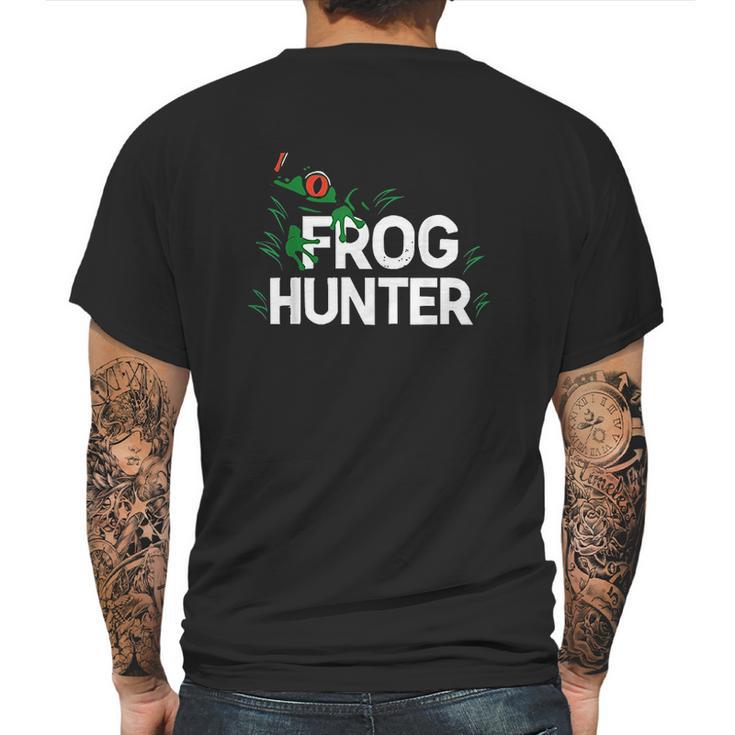 Frog Hunter Gift Little Amphibian Catcher Boys Girls Kids Mens Back Print T-shirt