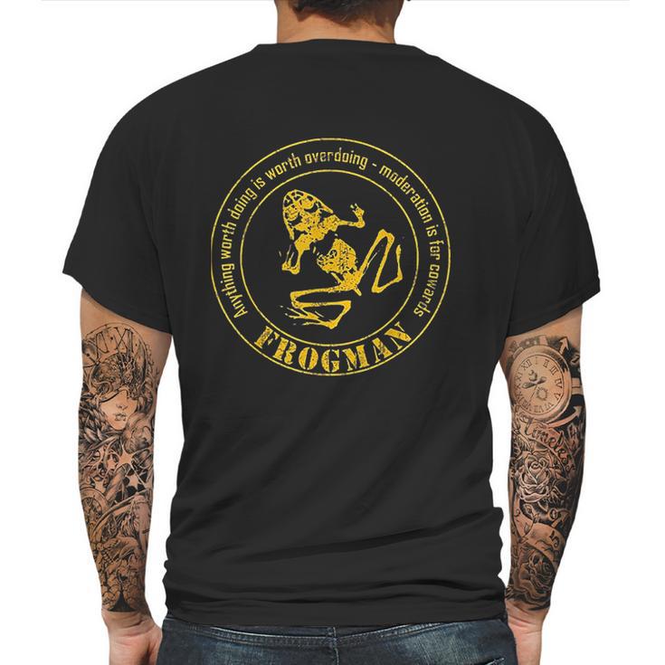 Frogman Diver Mens Back Print T-shirt