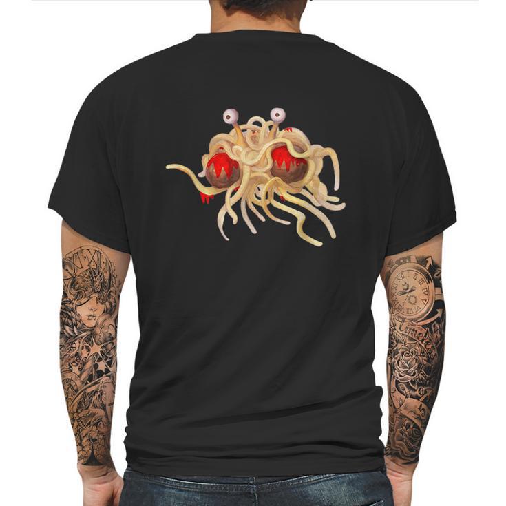 Fsm Flying Spaghetti Monster Funny Pastafarian Atheist Mens Back Print T-shirt