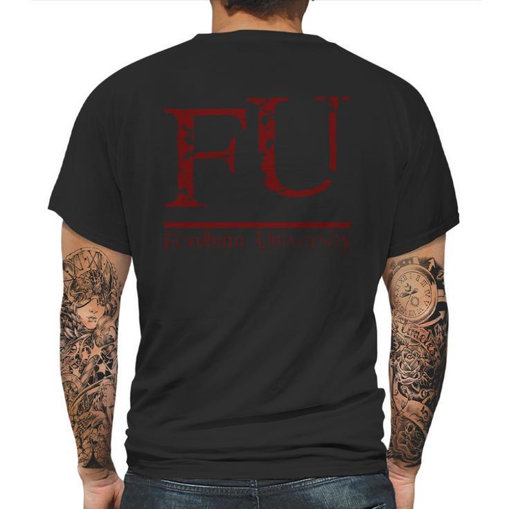 Fu - Fordham University Mens Back Print T-shirt