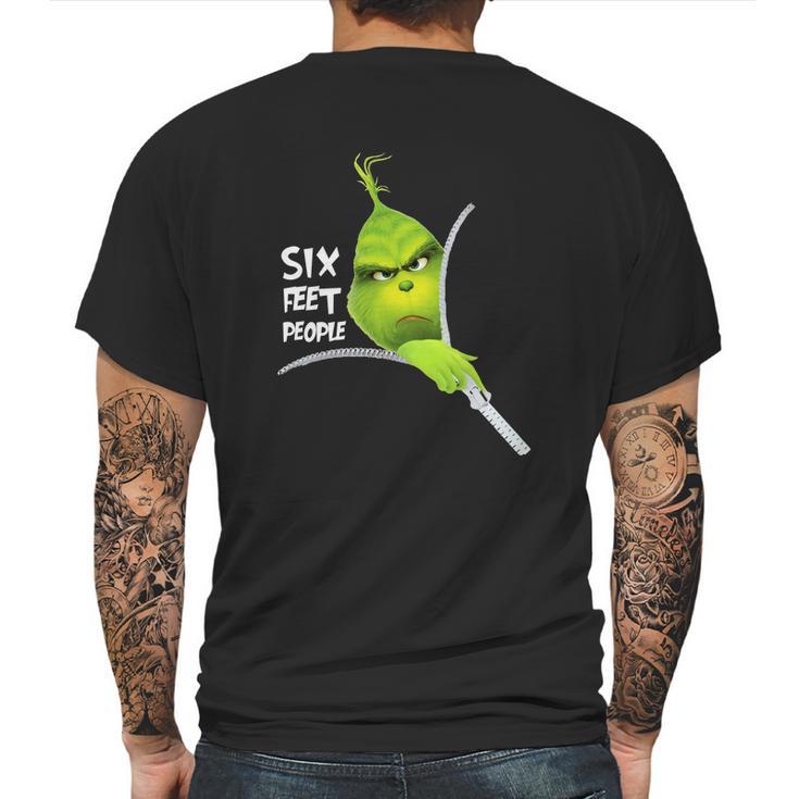 Funny Grinch 6 Feet People Mens Back Print T-shirt